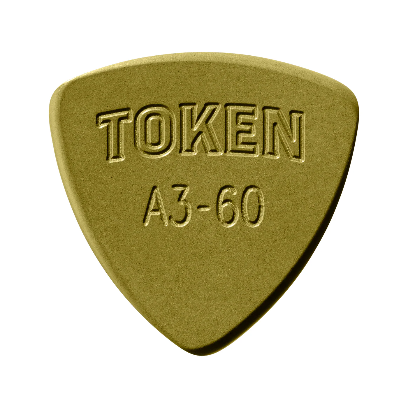 Token A3-60 Green Large Triangle Flatpick, 1.52mm - Image 2