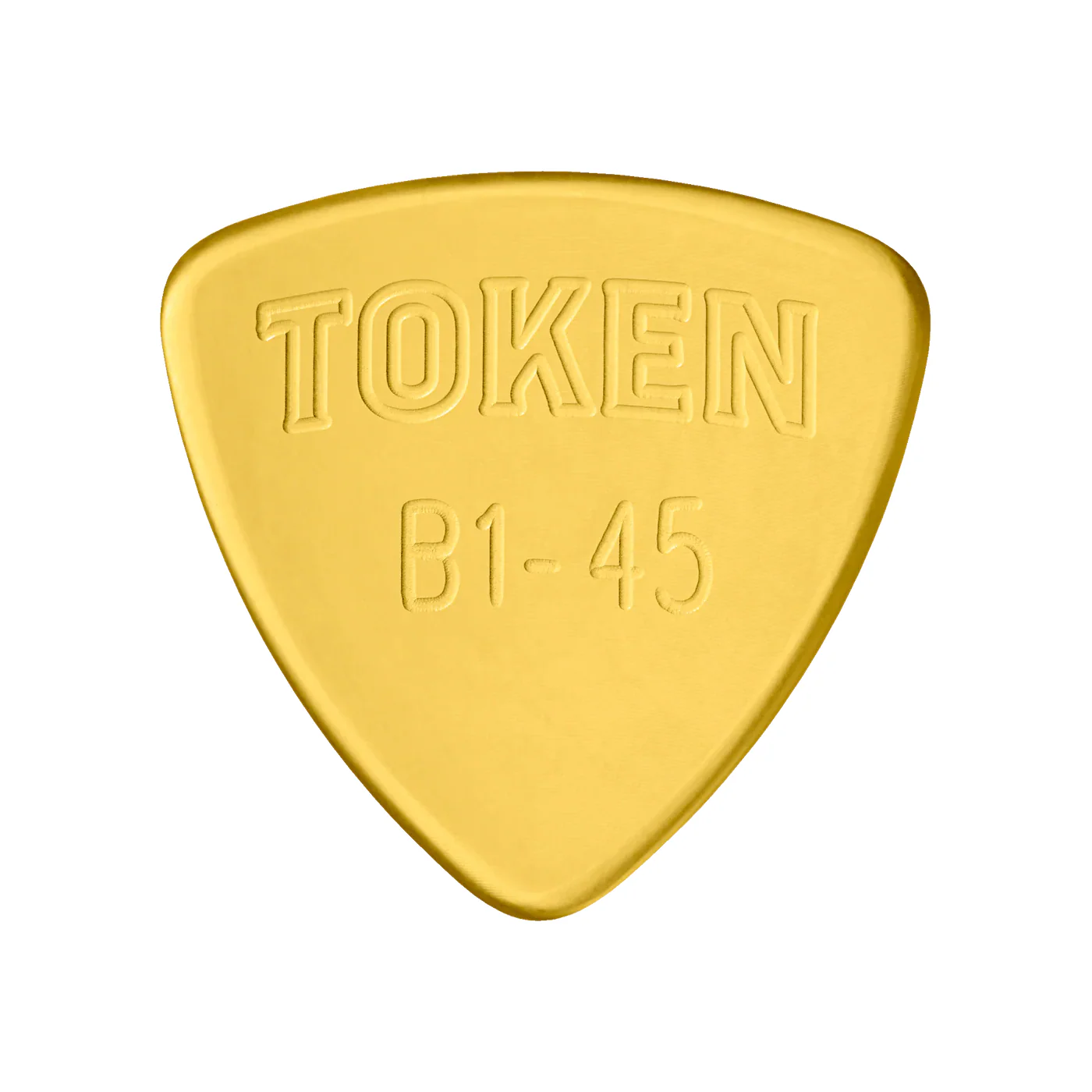 Token B1-45 Amber Small Triangle Flatpick, 1.14mm - Image 2