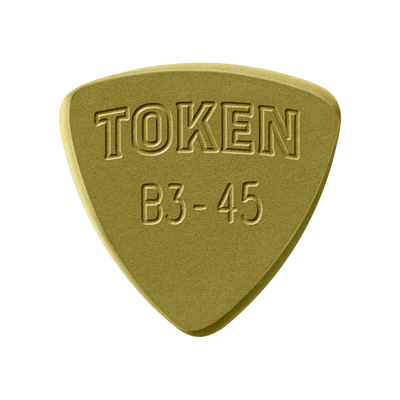 Token B3-45 Green Small Triangle Flatpick, 1.14mm - Image 2