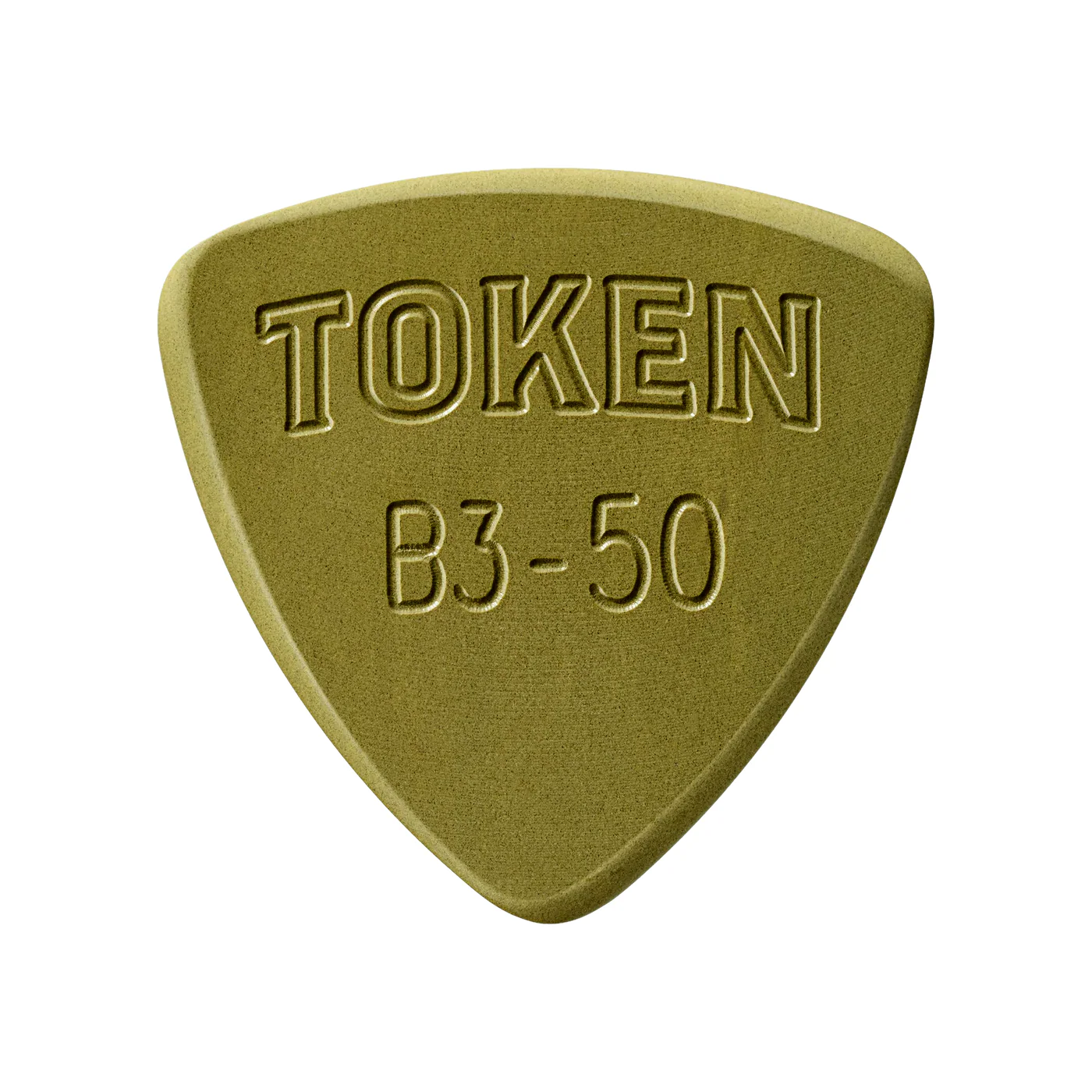 Token B3-50 Green Small Triangle Flatpick, 1.27mm - Image 2