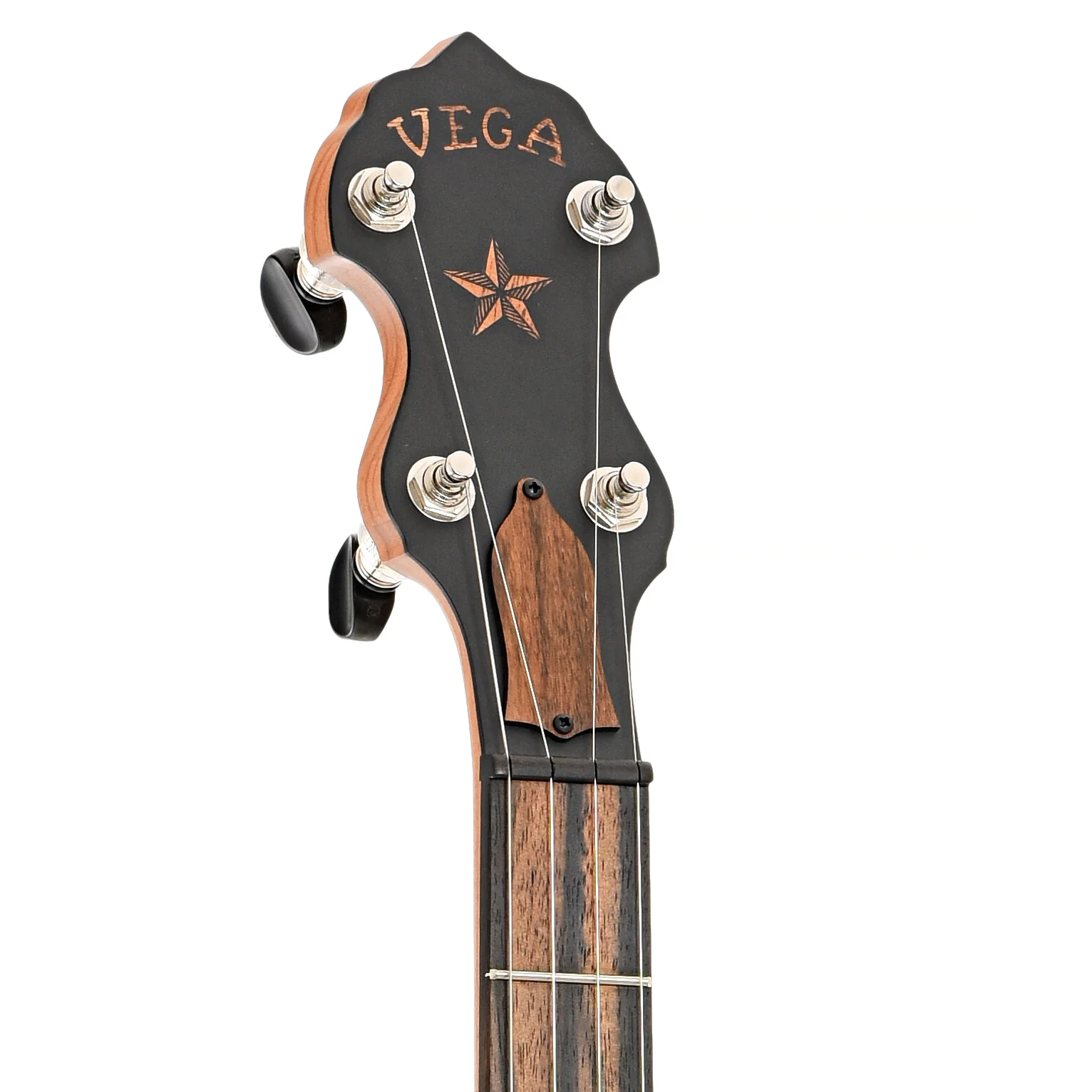 Vega Vintage Star Openback Banjo & Case, Cherry - Image 8