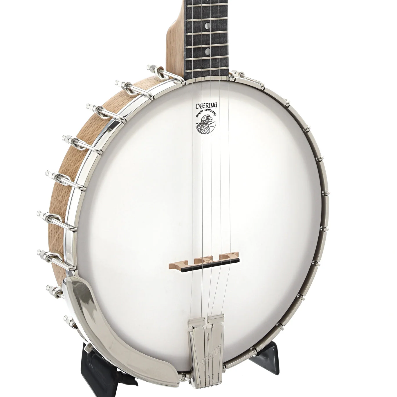 Vega White Oak Openback Banjo & Case, 11in