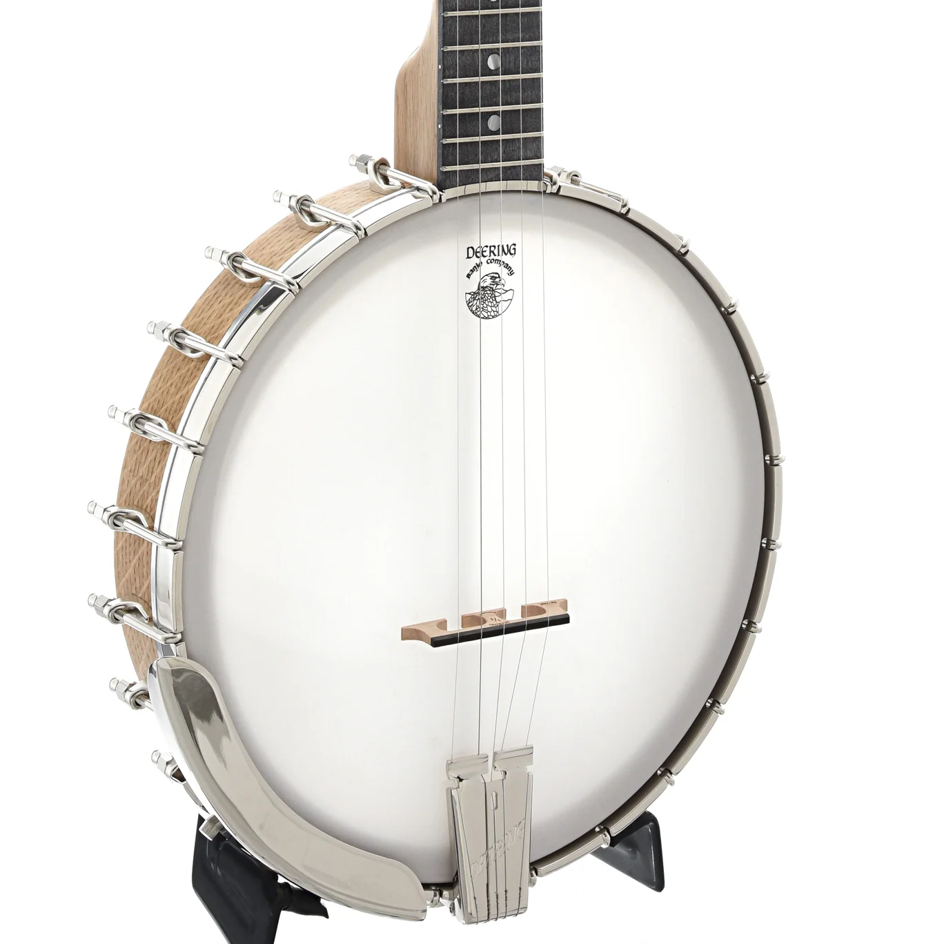 Vega White Oak Openback Banjo & Case, 11in - Image 2