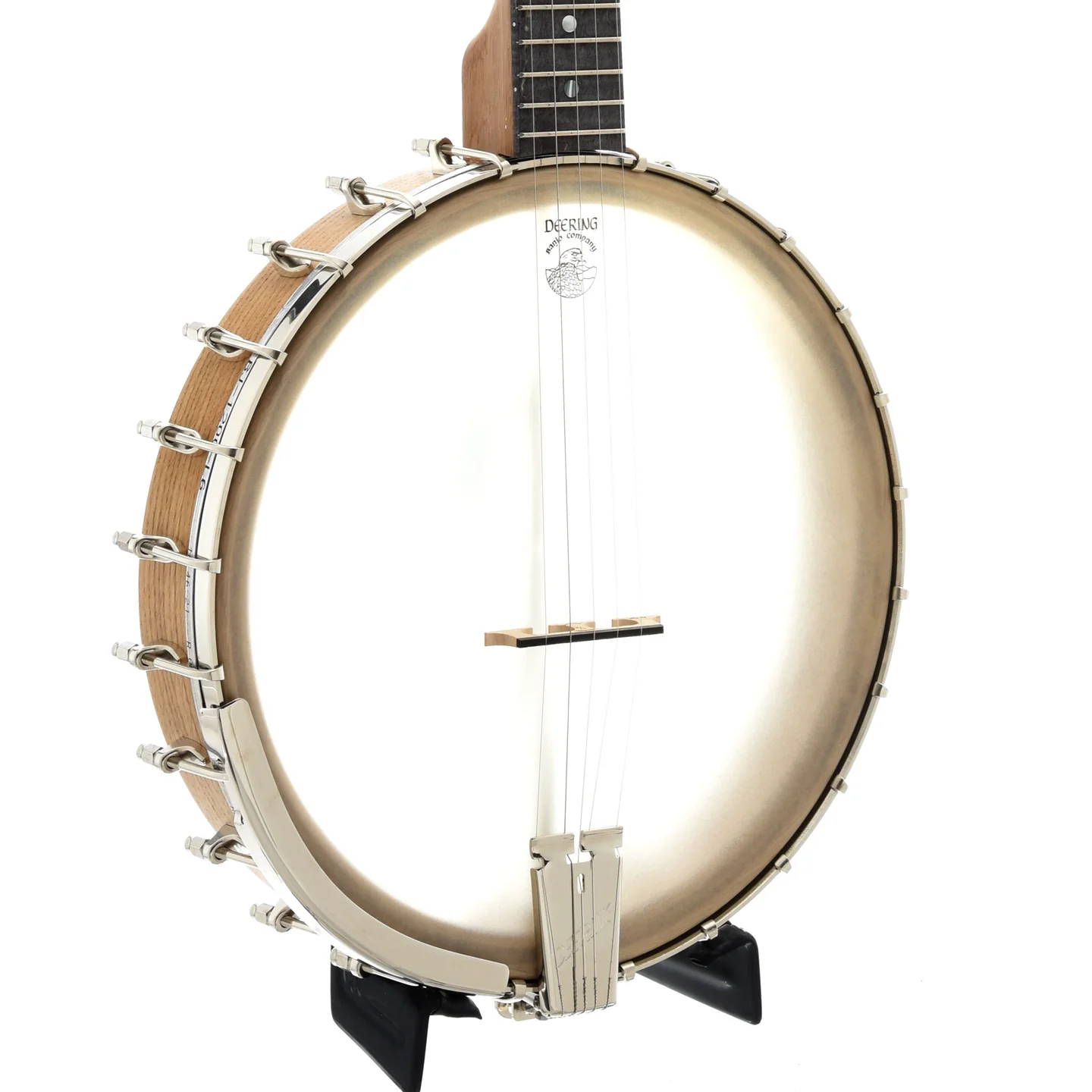 Vega White Oak Openback Banjo & Case, 12in