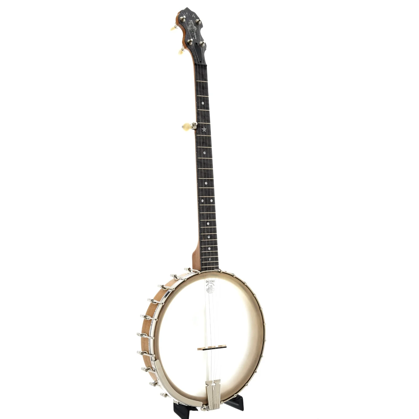 Vega White Oak Openback Banjo & Case, 12in - Image 2
