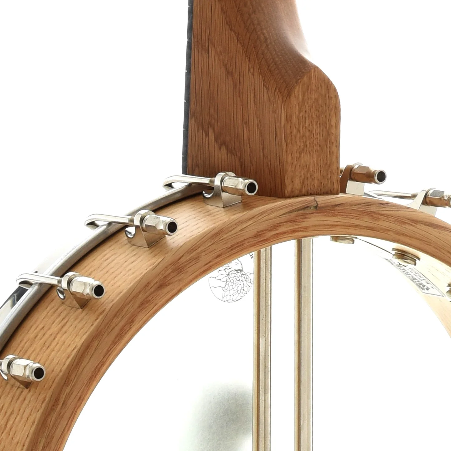 Vega White Oak Openback Banjo & Case, 12in - Image 9
