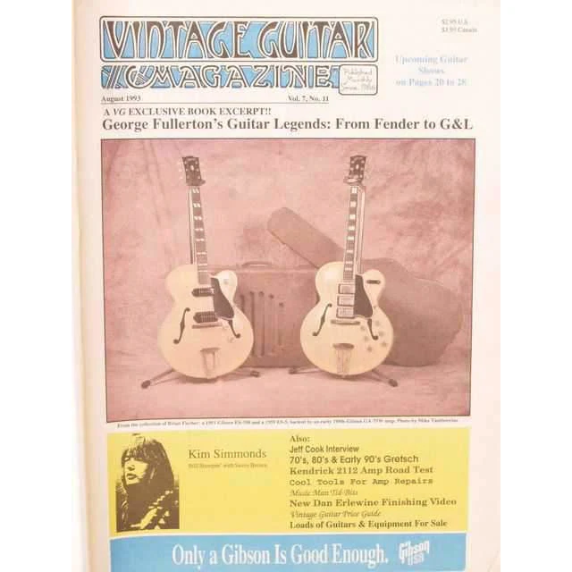 Vintage Guitar Magazine Vol 7 No 11 (August 1993) - Image 2