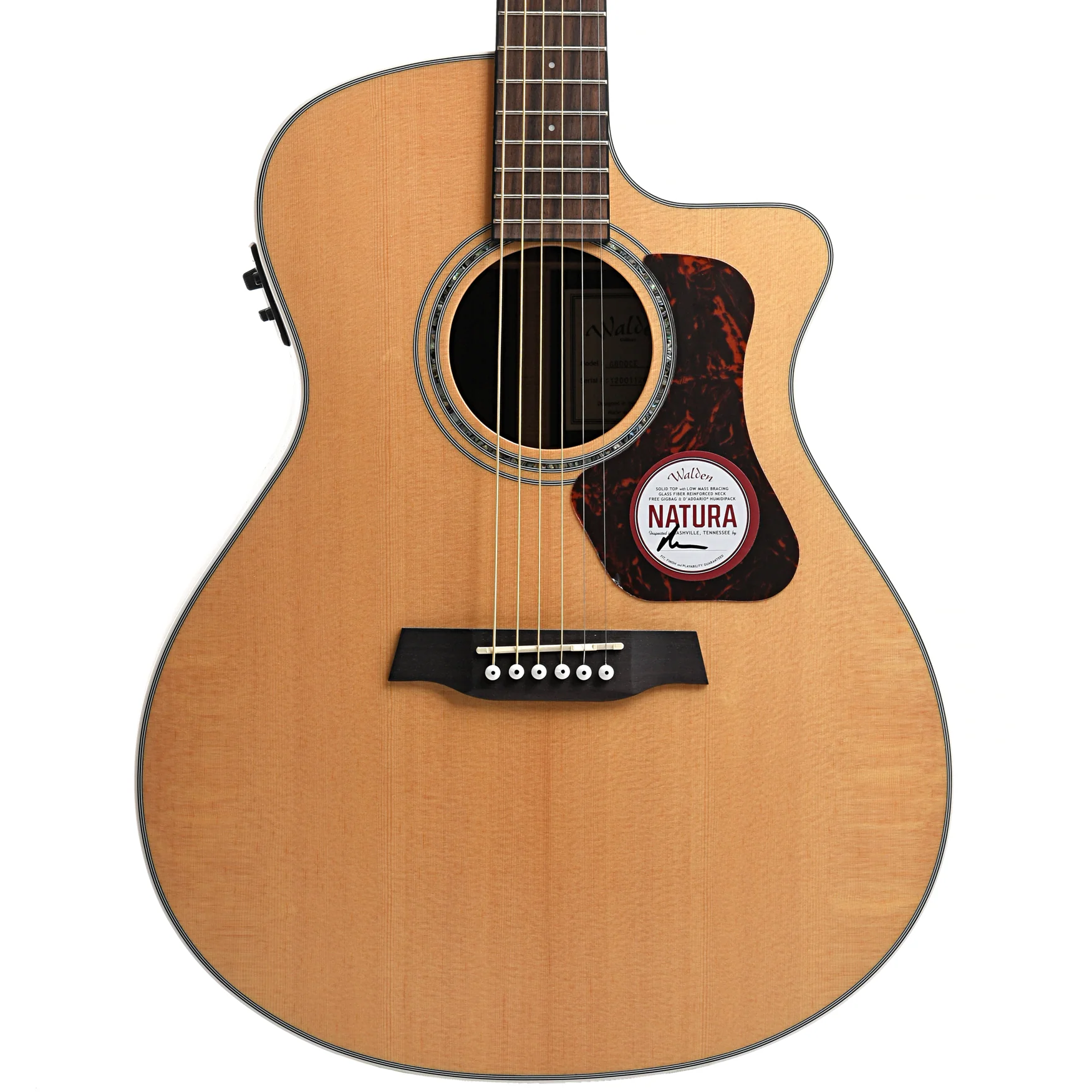 Walden Natura G800CE Acoustic-Electric Guitar & Gigbag - Image 2