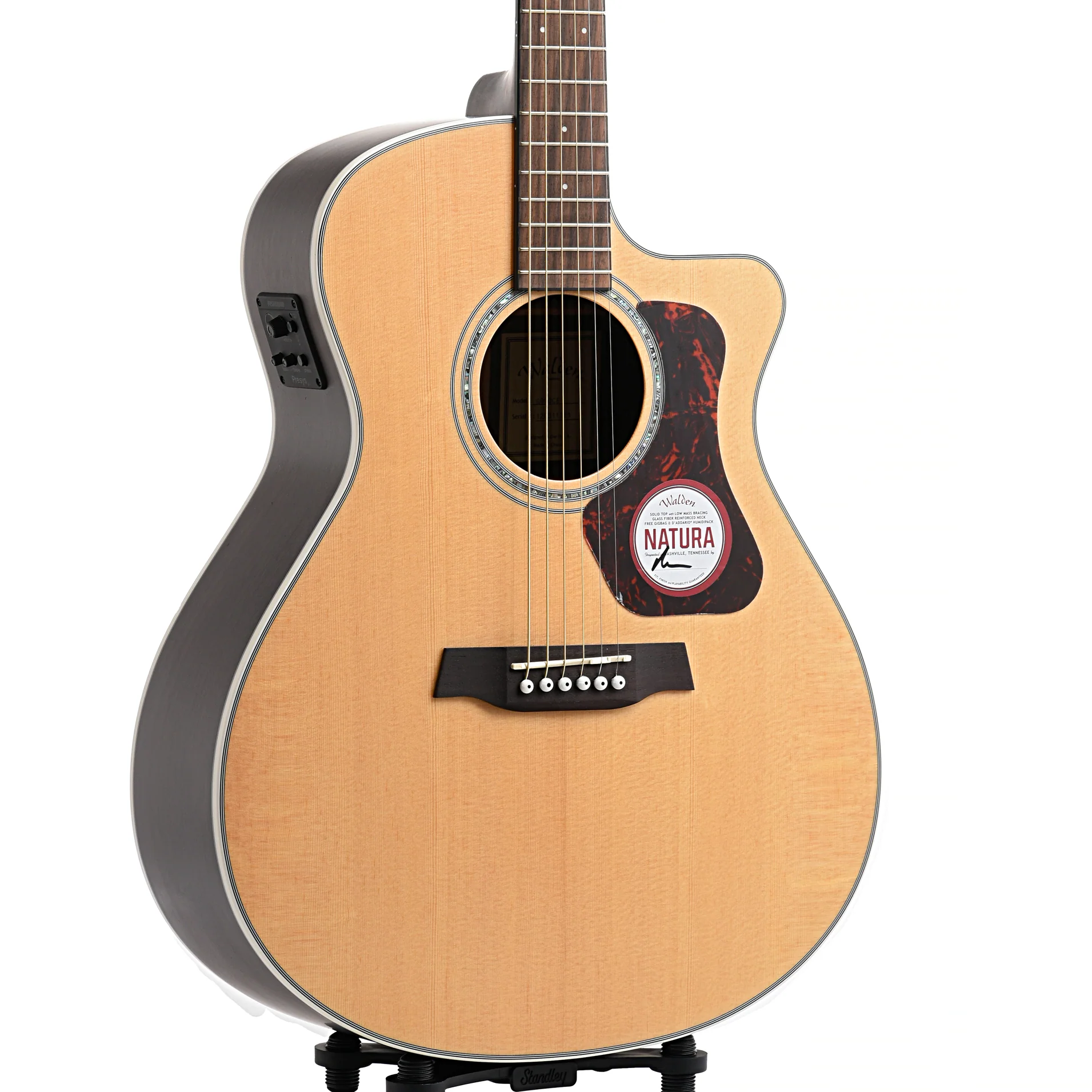Walden Natura G800CE Acoustic-Electric Guitar & Gigbag - Image 4