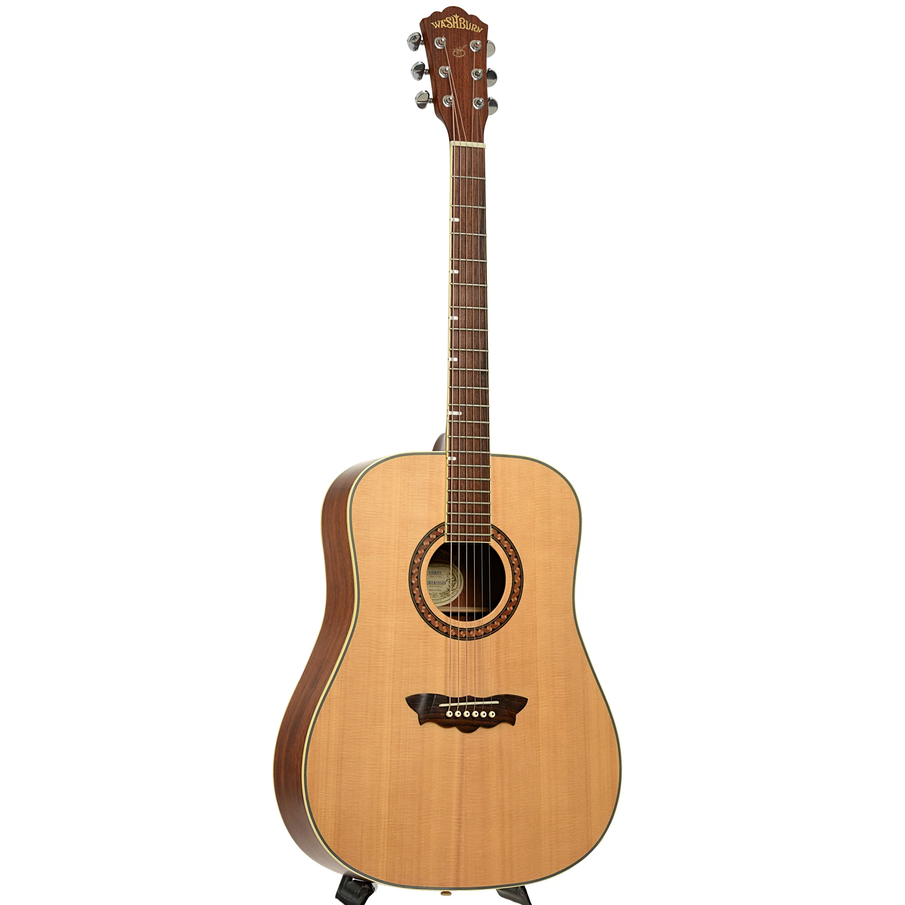 Washburn WD32S D-Size Acoustic Guitar (2003) - Image 3