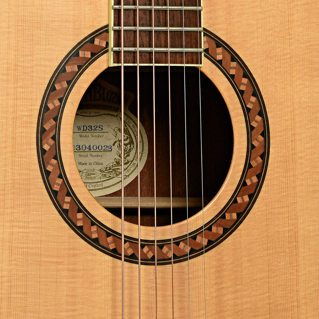 Washburn WD32S D-Size Acoustic Guitar (2003) - Image 6
