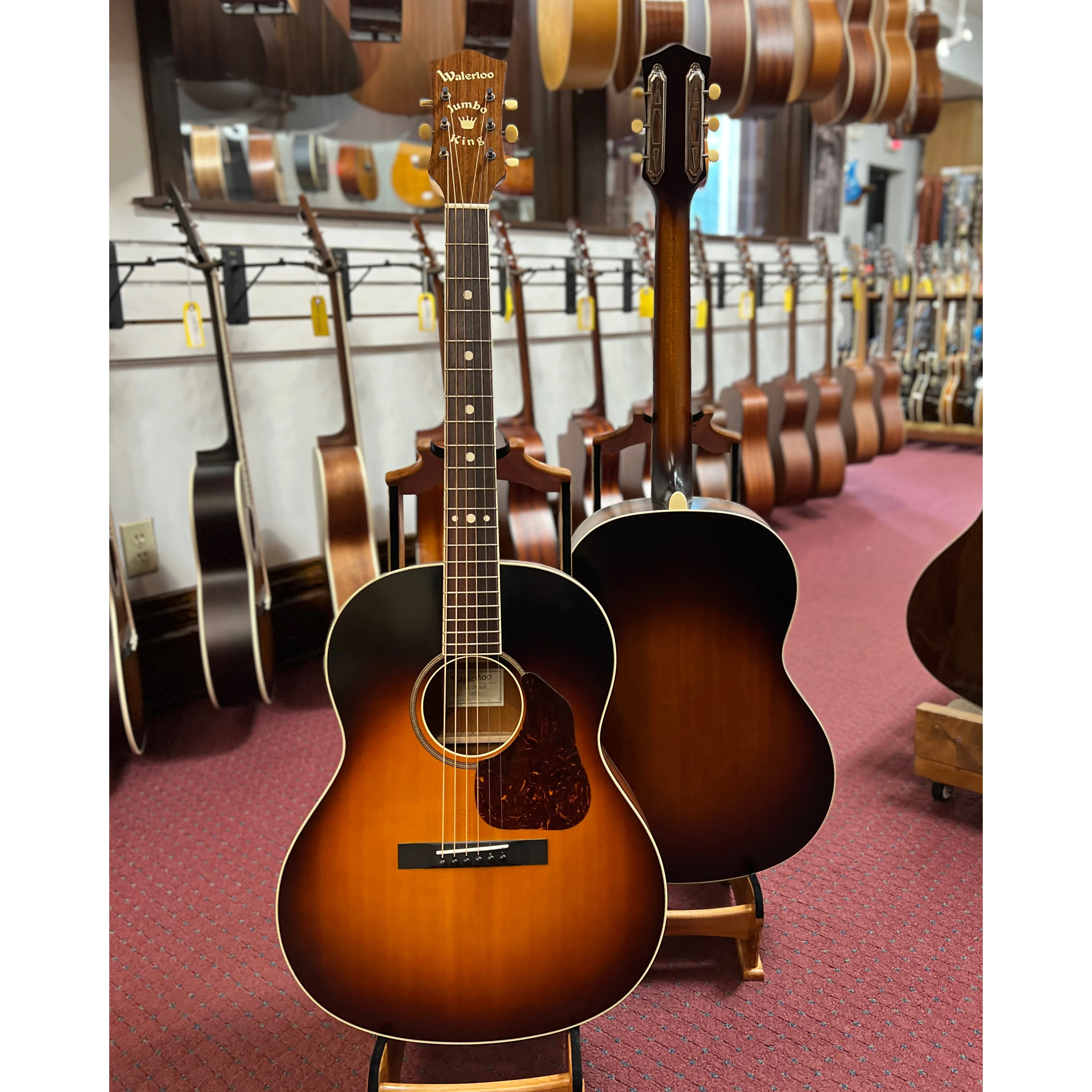 Waterloo WL-JK Dlx Jumbo King Deluxe Acoustic Guitar & Case - Image 2