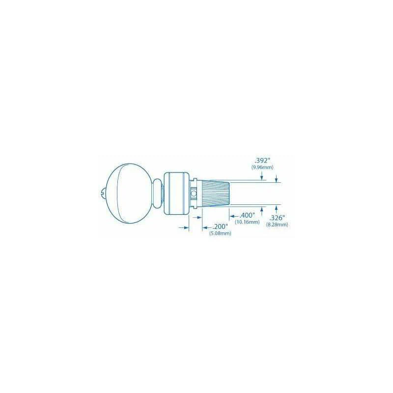 Waverly 5th String Nickel Banjo Tuner for Banjo, Ivoroid Button - Image 3