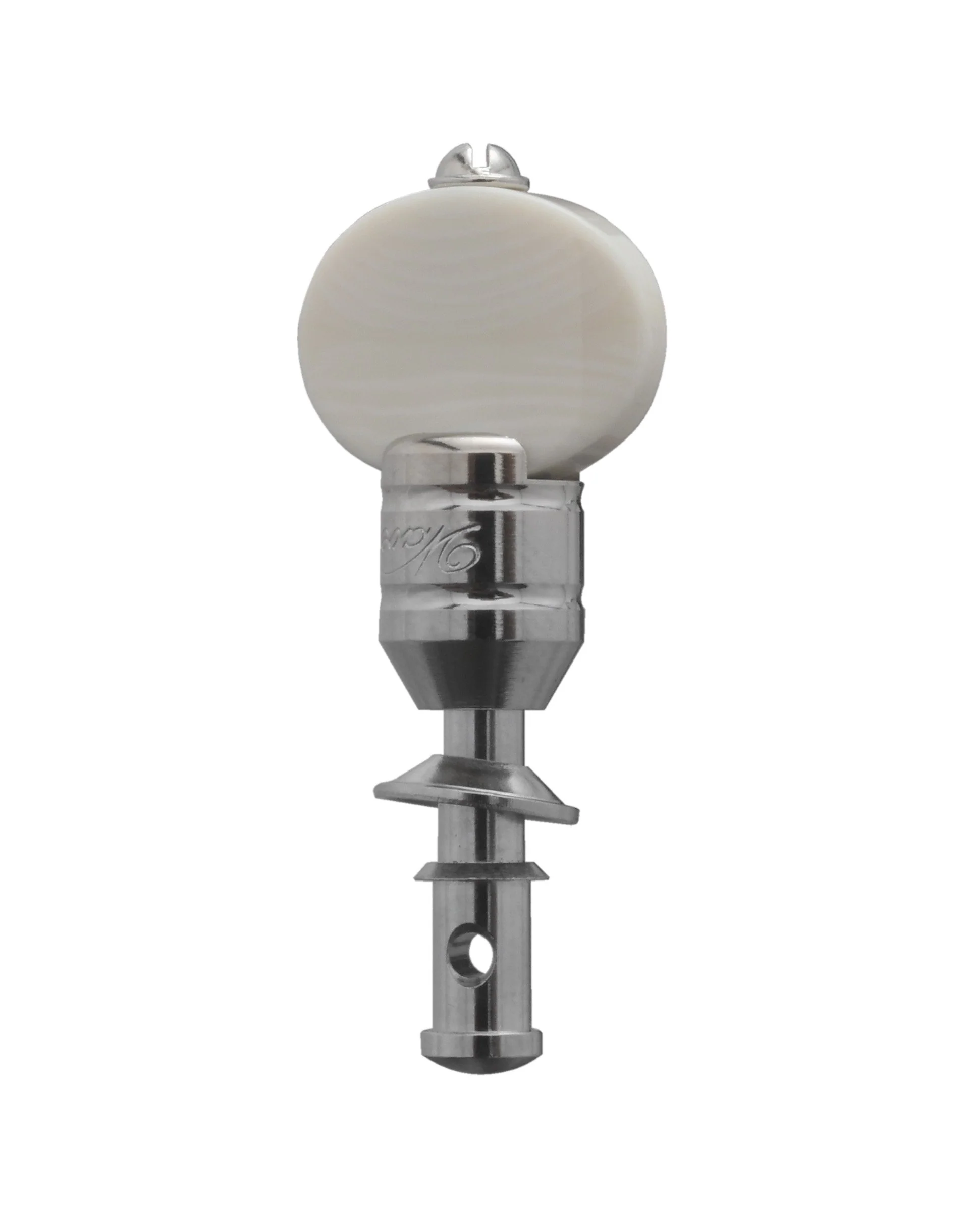 Waverly Nickel Friction Uke Pegs, Ivoroid Buttons (Set of 4) - Image 2