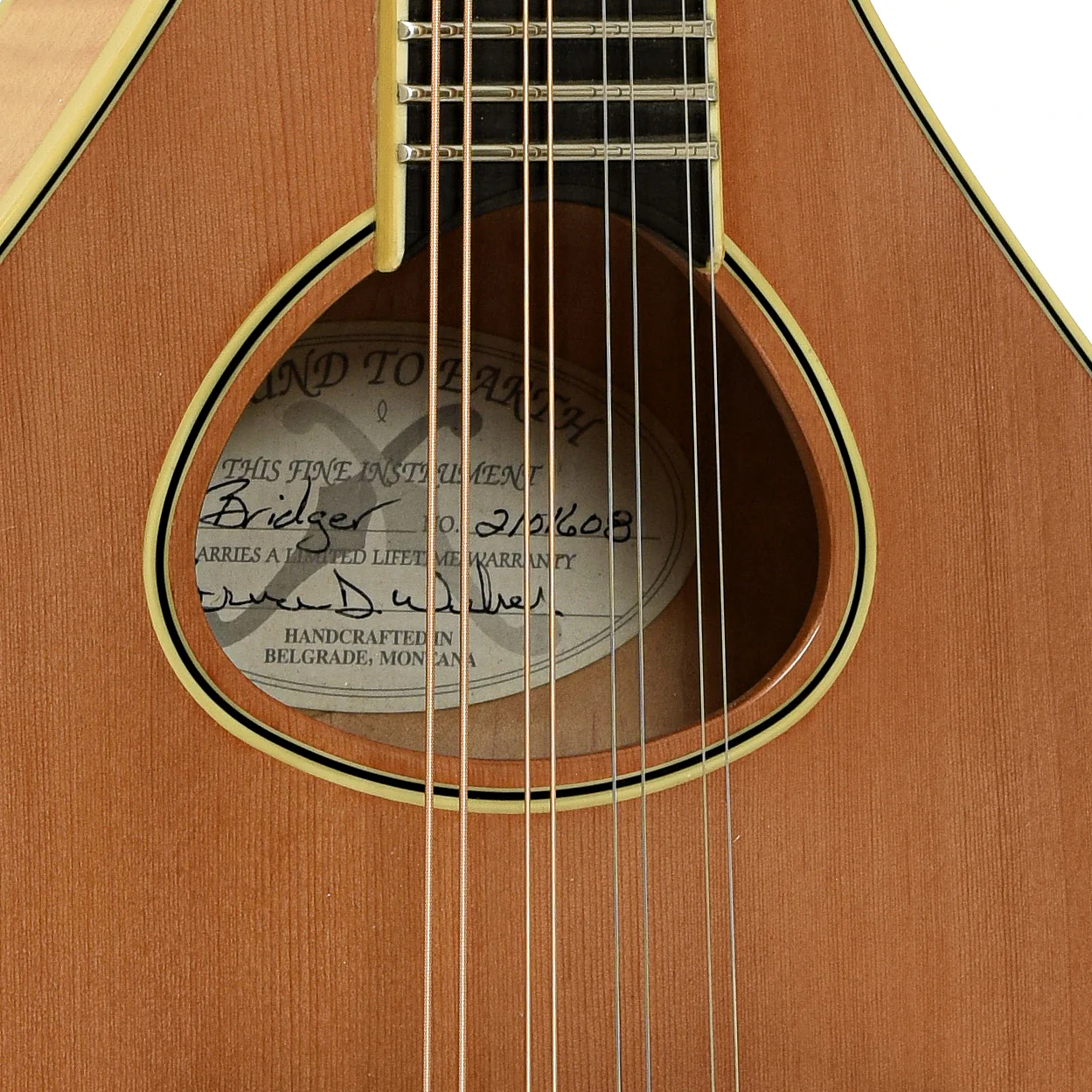 Weber Bridger A-Style Mandolin (2002) - Image 6