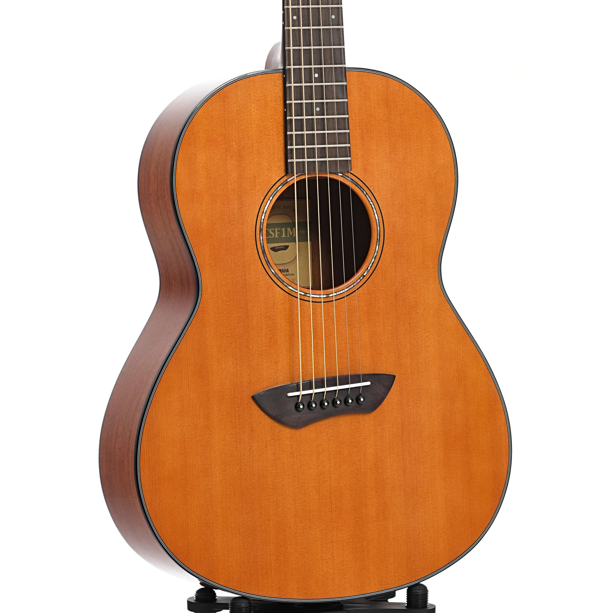 Yamaha CSF1M Vintage Natural Parlor Guitar & Gigbag - Image 3