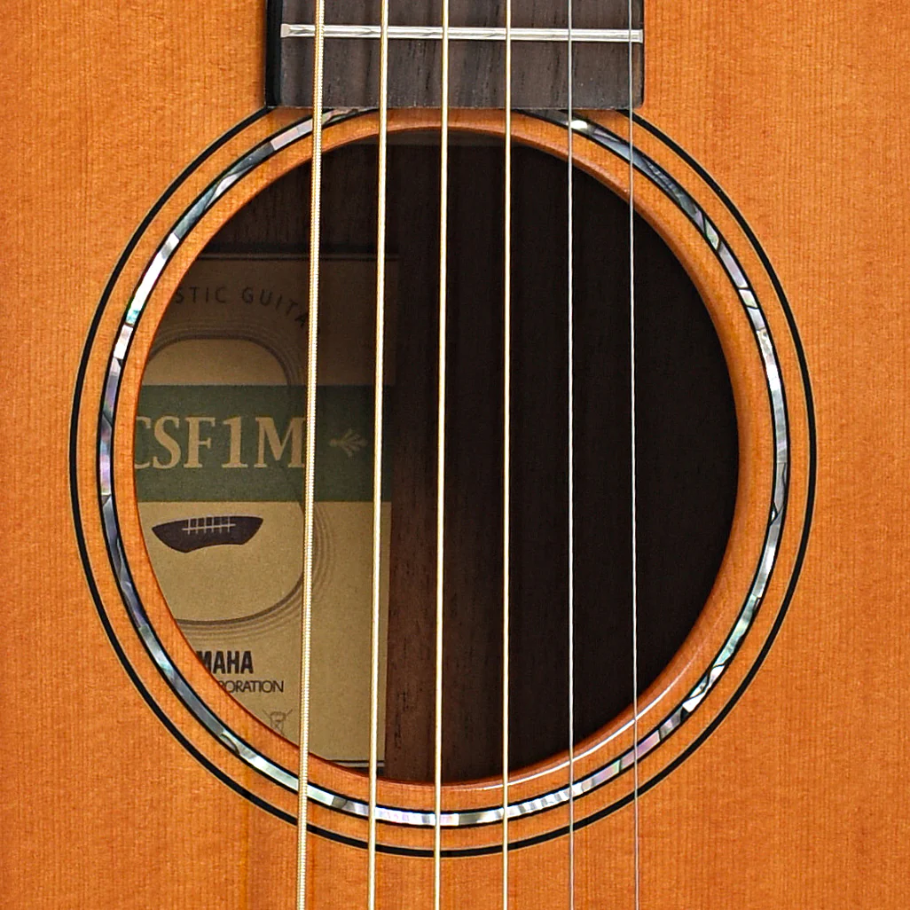 Yamaha CSF1M Vintage Natural Parlor Guitar & Gigbag - Image 6