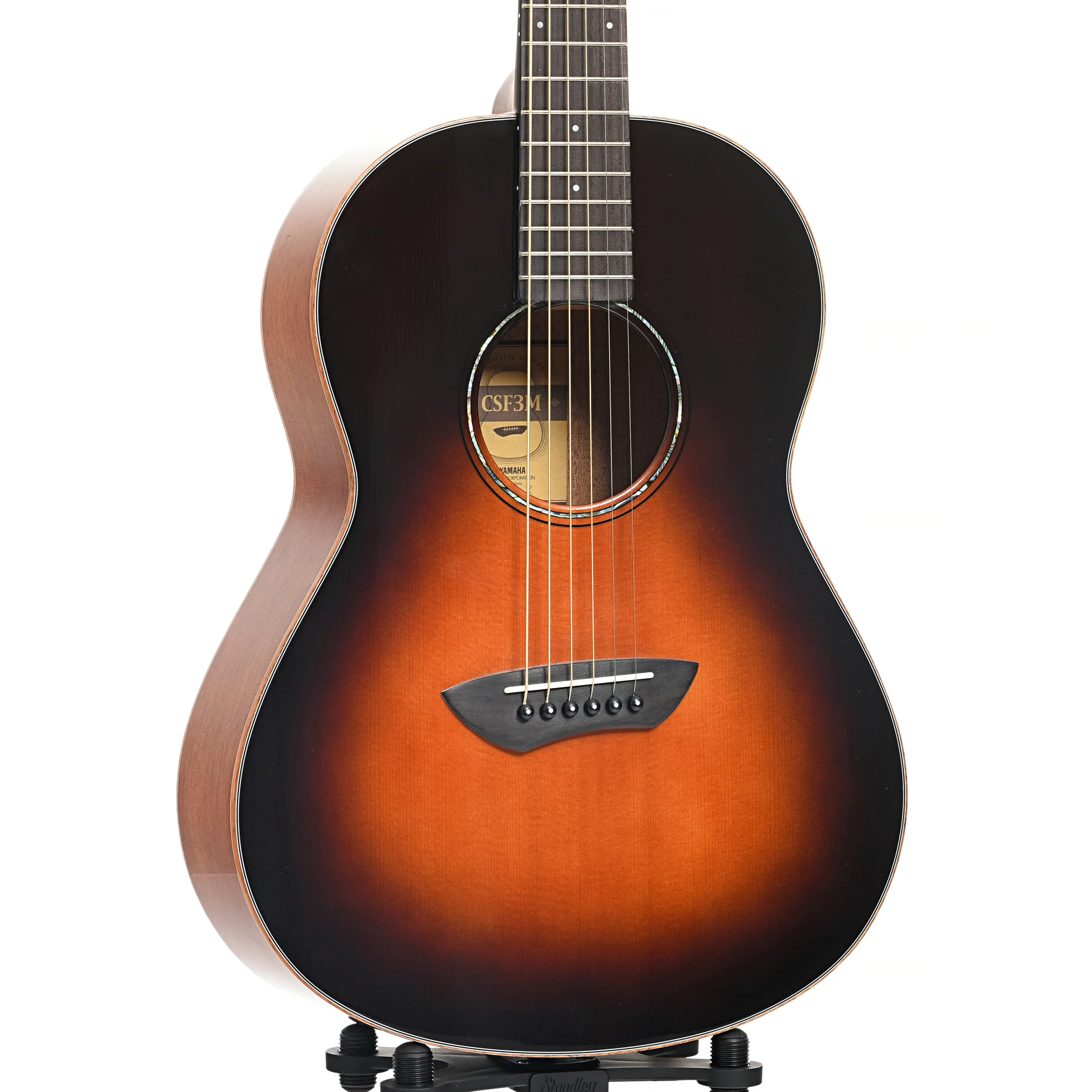 Yamaha CSF3M Tobacco Sunburst Parlor Guitar & Gigbag - Image 4