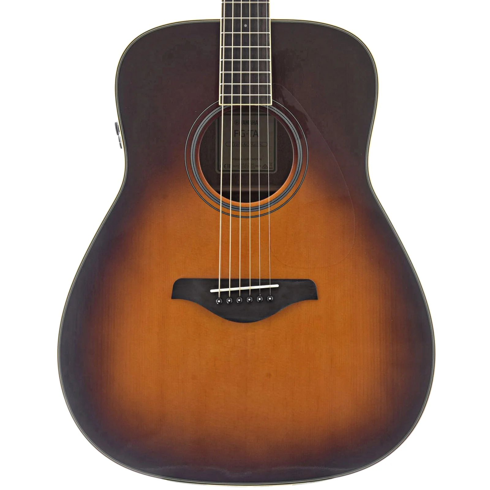 Yamaha FG-TA Brown Sunburst TransAcoustic Guitar - Image 2