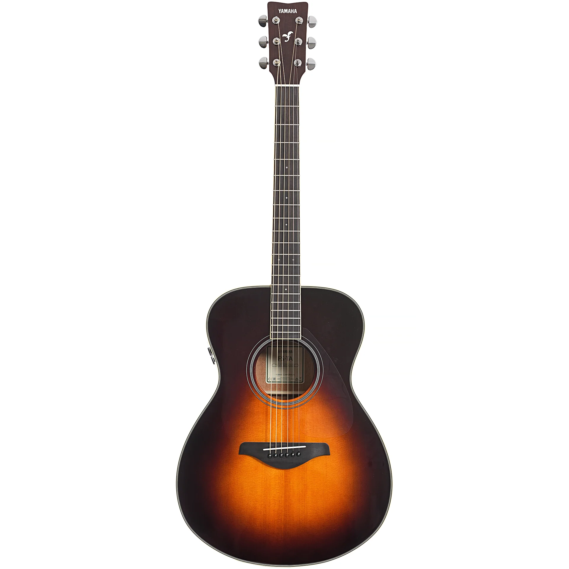 Yamaha FS-TA Brown Sunburst TransAcoustic Guitar - Image 13