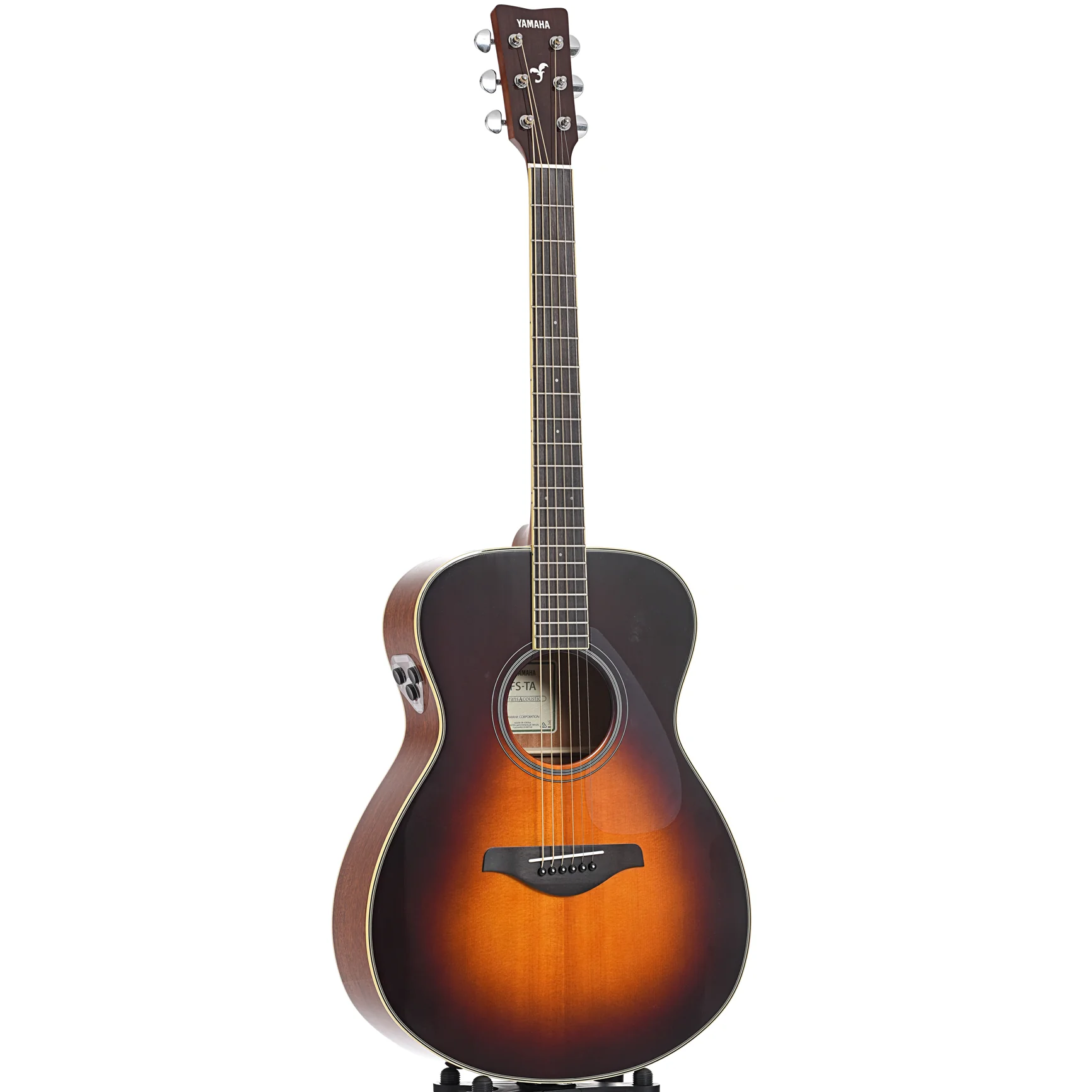 Yamaha FS-TA Brown Sunburst TransAcoustic Guitar - Image 3